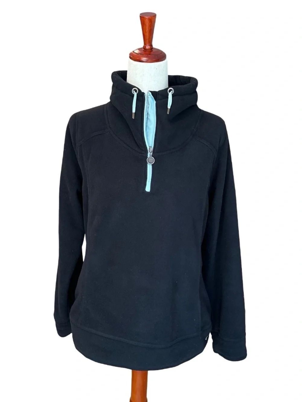 Under Armour Women's Fleece 1/4 Zip Pullover Teddy Jacket Black Size Large
